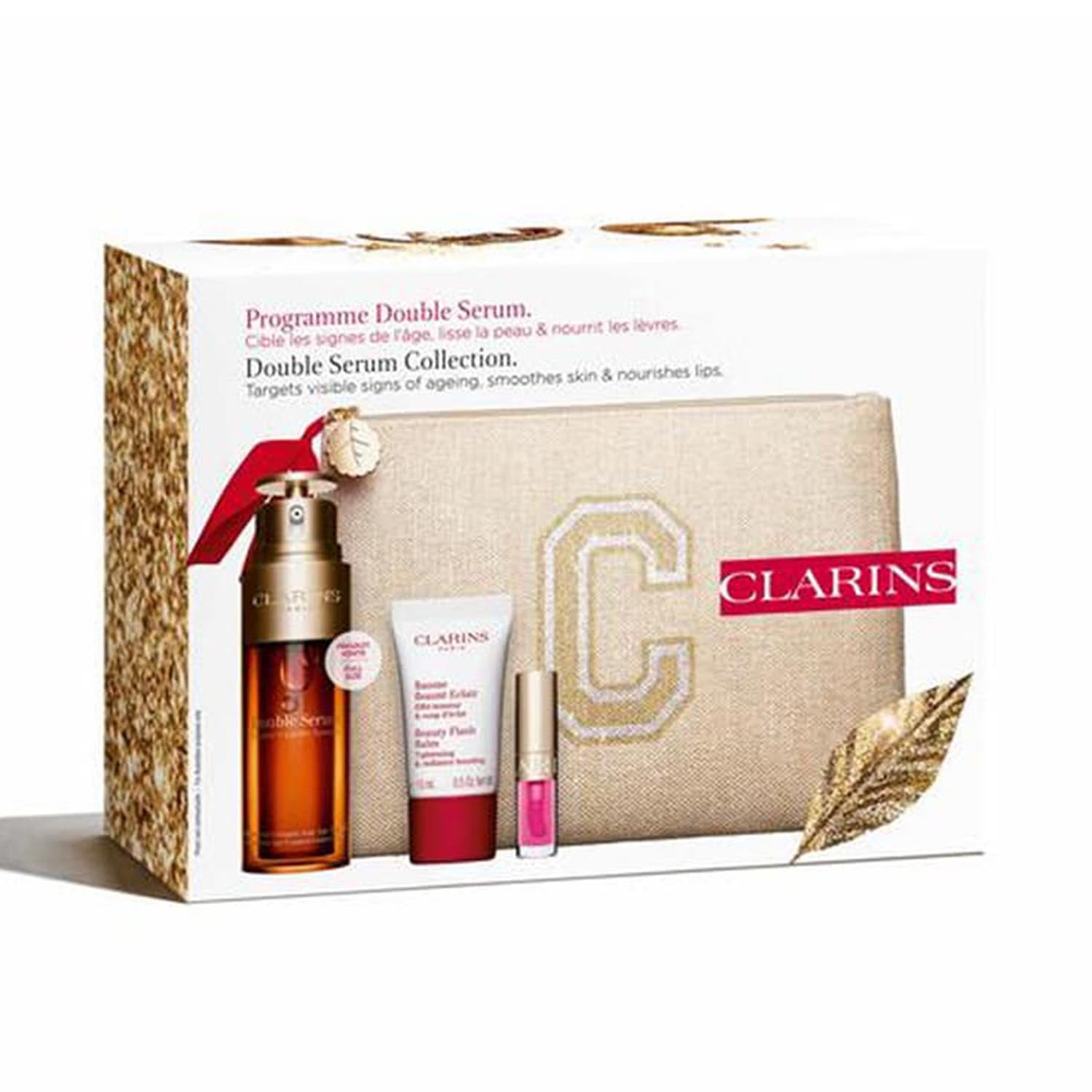 Clarins Double Serum Crema 50Ml + Balsamo 15Ml + Aceite 1U. + Muestra 1U.